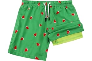 MILANKERR Toddler Boys Swim Trunks with Compression Liner No Chafed Quick Dry UPF 50+(2T-16)