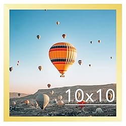 JCJMY 10x10 Picture Frame Gold for Wall