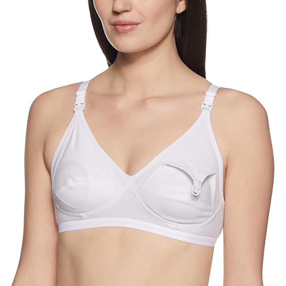 Non-Wired Nursing Bra (Pack of 2) (Po2-BR0014_White_42B)