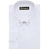 Pin Collar Long Sleeve Dress Shirts for Men | Mens Button Up Stylish Shirts