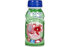 Pediasure Strawberry Fiber Drink 8 Oz - 6-pack - To Help Kids Grow and Gain - For Children 2 to 13 Years of Age