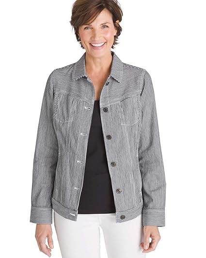 chicos white denim jacket