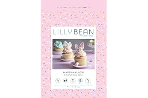 LillyBean Gluten Free Marshmallow Buttercream Frosting Mix with No Artificial Colors - Dairy and Soy Free, Vegan Icing for Decorating Cakes, Cupcakes, Cookies - 12 oz