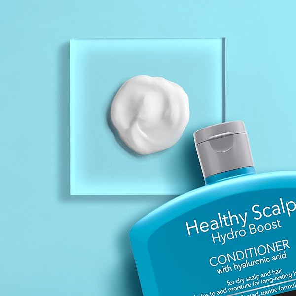 NEUTROGENA MOISTURIZING HEALTHY SCALP HYDRO BOOST CONDITIONER FOR DRY HAIR AND SCALP, WITH HYDRATING HYALURONIC ACID, PH-BALANCED, PARABEN & PHTHALATE-FREE, COLOR-SAFE, 12 FL OZ