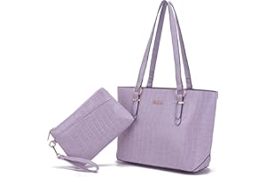 YZAOLL Purses for Women Faux Leather Medium Large Tote Satchel Shoulder Purse Handbag Wallet set