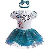 Szytypyl Princess Costumes Bodysuit Outfit for Baby Infant Romper Jumpsuit with Headband
