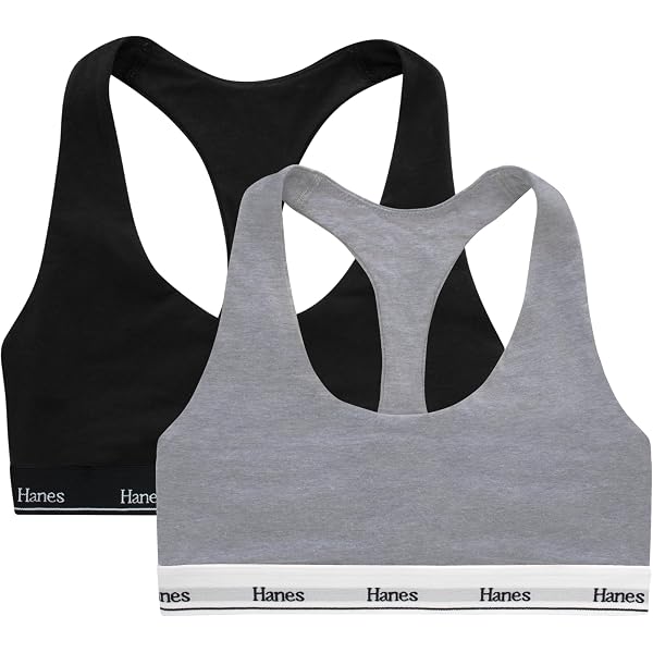 Hanes Women's Ribbed Scoop Neck Bra MHT006