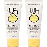 Sun Bum Cool Down Aloe Vera Lotion Vegan With Cocoa Butter To Soothe and Hydrate Sunburn 3 Ounce 2 Pack