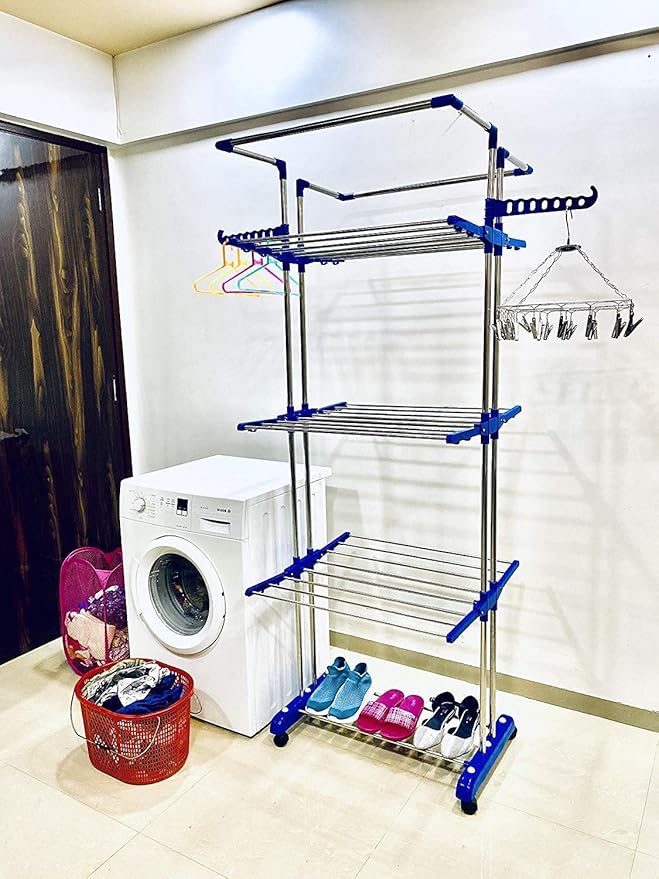 TNC Lifetime Use Rust Proof Strong Nd Rigid Heavy Double Poll Stainless Steel Cloth Dryer