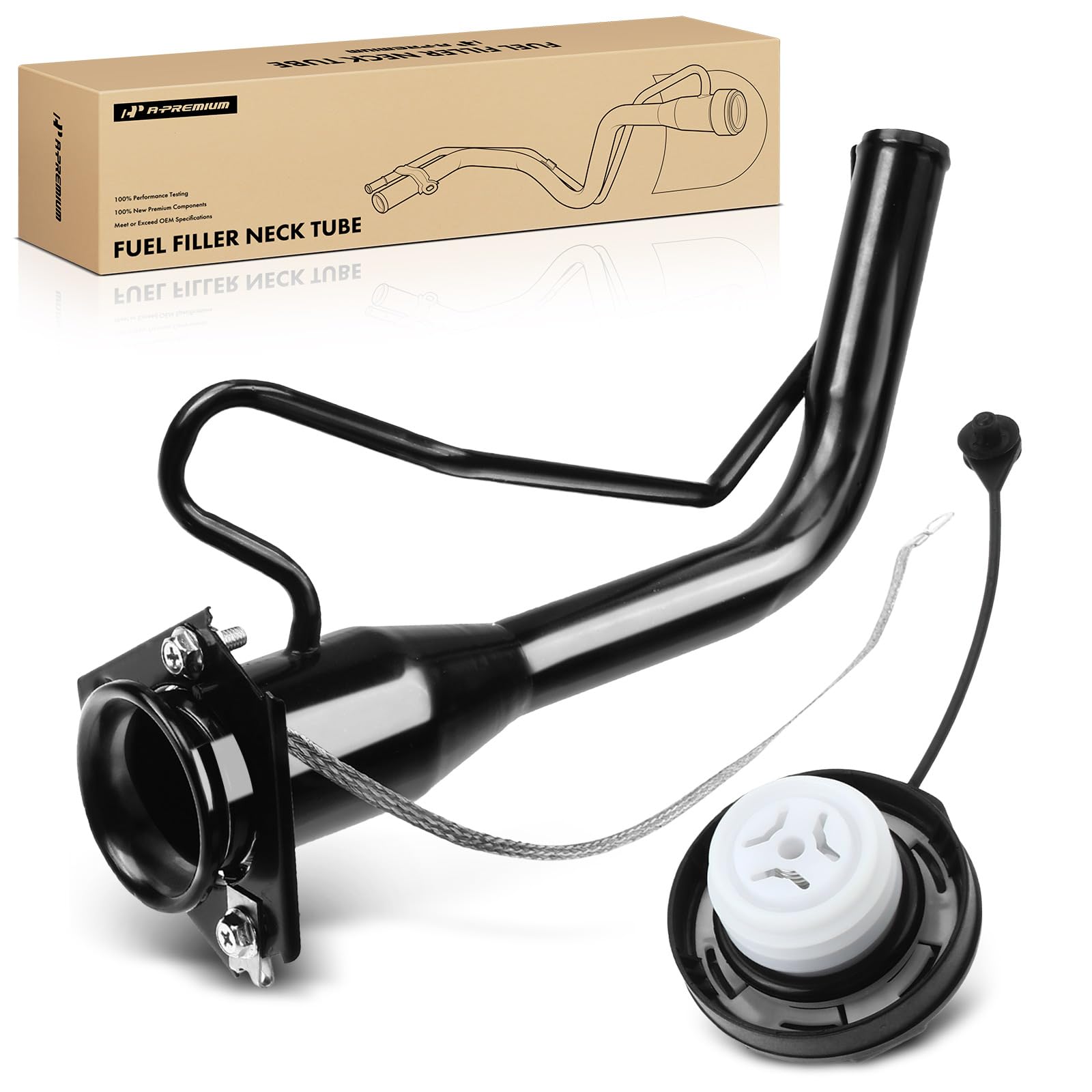 Photo 1 of A-Premium Fuel Tank Filler Neck Pipe Hose Compatible with Chevrolet Colorado & GMC Canyon 2004 2005 2006 2007 2008, 2.8L 2.9L 3.5L, Replace# 10366183, 15106257