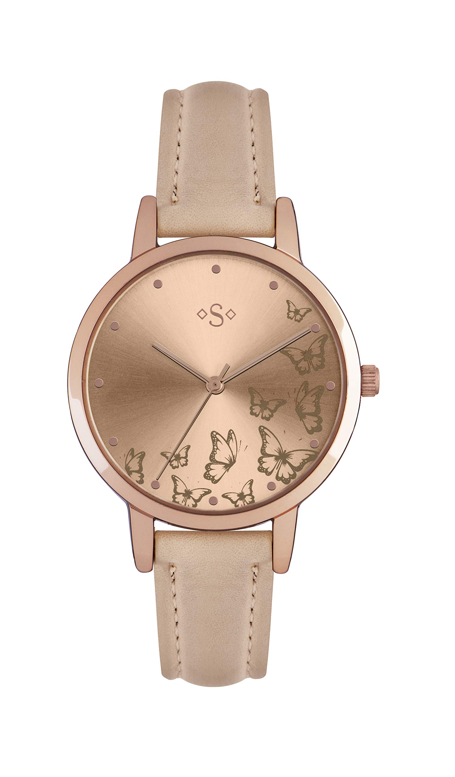 Spirit Womens Quartz Watch, Analogue Classic Display and PU Strap ASPL95