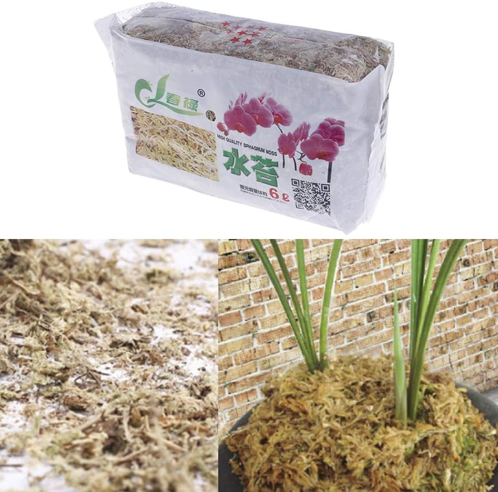 ADFEN 6L Sphagnum Moss Moisturizing Organic Fertilizer for Orchid Phalaenopsis