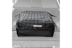 MARKSIGN Truck Bed Bag with Cargo Net, 100% Waterproof Truck Cargo Bag Fits Any Truck Size with 4 Handles, 26 Cubic Feet (51''x40''x22'', Patent Pending)