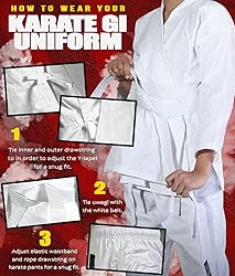 IntelliFun Karate Uniform with Belt for Kids