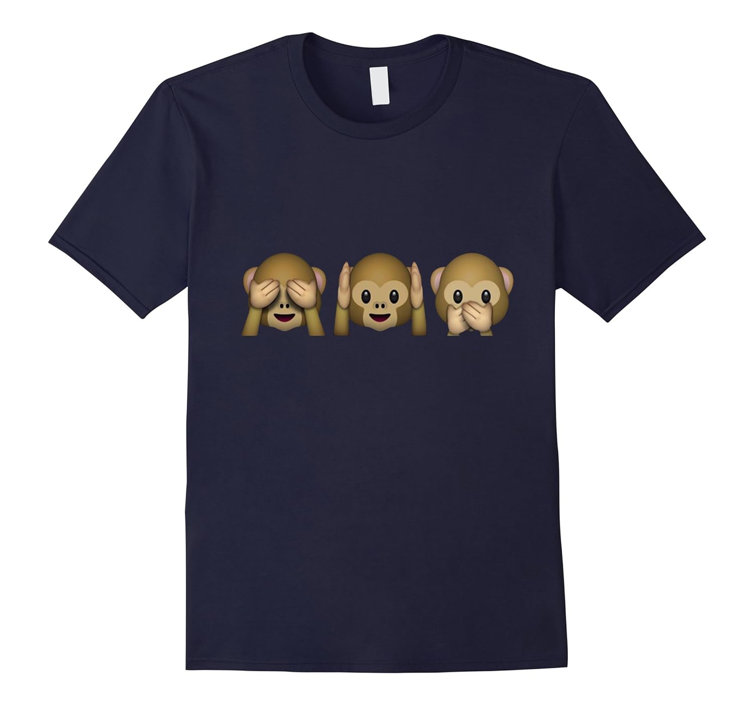 Super Cute Monkey Emoji T-shirt - See No Evil-ANZ