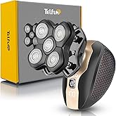 Telfun Detachable Head & Body Hair Shaver, Magnetic Electric Razor for Fast Shaving