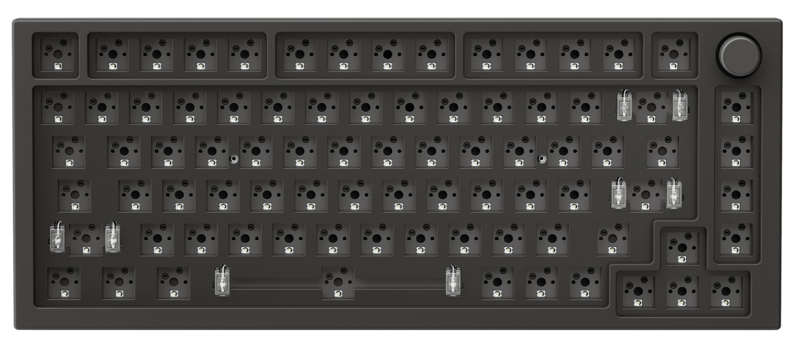 GLORIOUS GMMK Pro 75% Barebones Anpassbares Tastatur-Kit, ISO (Schwarz) 9