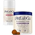 PetLab Co. Paw & Probiotic Bundle: Dog Paw Balm to Support Dry, Cracked Paws 2.4 Ounces & Dog Probiotics for Gut Health, Seasonal Allergies, Skin & Ear Yeast 30 Count