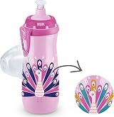 NUK Sports Cup Toddler Cup 450 ml Leak-Proof Chameleon Peacock Pink view 2