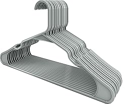 Utopia Home Plastic Hangers 20 Pack - Perfect Space