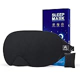 Mavogel Cotton Sleep Eye Mask - Updated Design Light Blocking Sleep Mask, Soft and Comfortable Night Eye Mask for Men Women, 