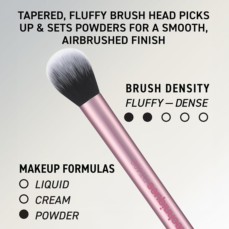 Everyday Essentials + Make-up-Schwamm-Set, Make-up-Pinsel und Make-up-Mixer-Schwamm, für Foundation, Rouge, Bronzer, Lidschatten und Puder, 5-teiliges Set