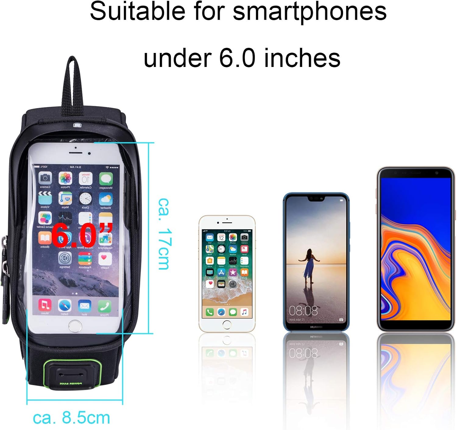 ROCKBROS Borsa Bici Telaio Impermeabile, Borsa Triangolo Rigida Per MTB Bicicletta, Marsupio Centrale Triangolare, 2 Modelli Disponibili, Grande Capacità 1.5L/2.5L, Accessori Bici - Foto 7