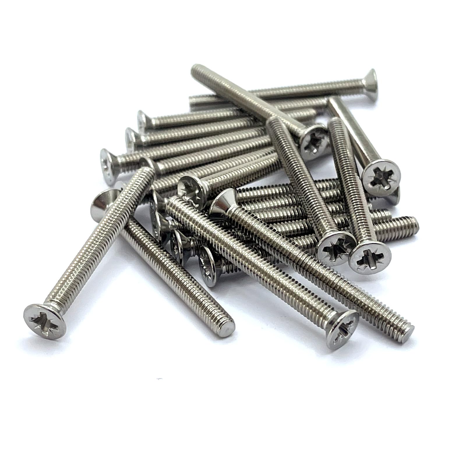 M4 x 40mm Countersunk Machine Screw DIN965 - A4 (316) Stainless Steel (Pack of 20)