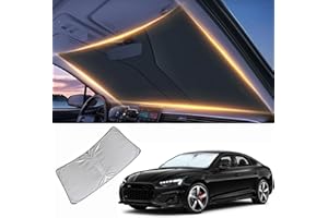 LZYYQX Windshield Sun Shade for Audi A4 A5 Q3 Front Window Shades Cover for 2017-2024 A4 A5 Q3 Windshield Sun Visor Protector Car Accessories