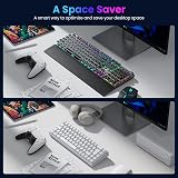 TECURS Wireless Mechanical Keyboard RGB UK Layout 65% Red Switch Bluetooth 2.4G view 6
