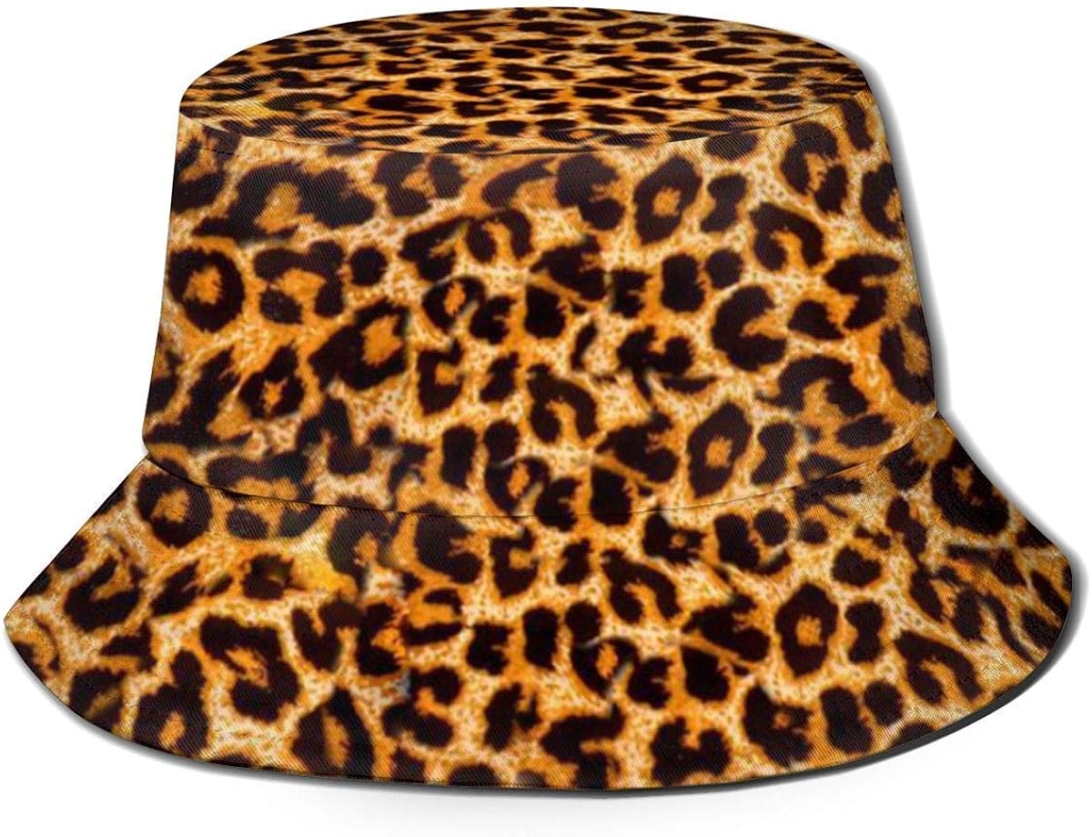 Animal Leopard Print Bucket Sun Hat for Men & Women Uv Protection
