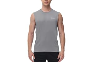 Cakulo Men's Workout Swim Sleeveless Shirts Quick Dry Beach Pool Tech Running Athletic Exercise Muscle Tank Top Big and Tall