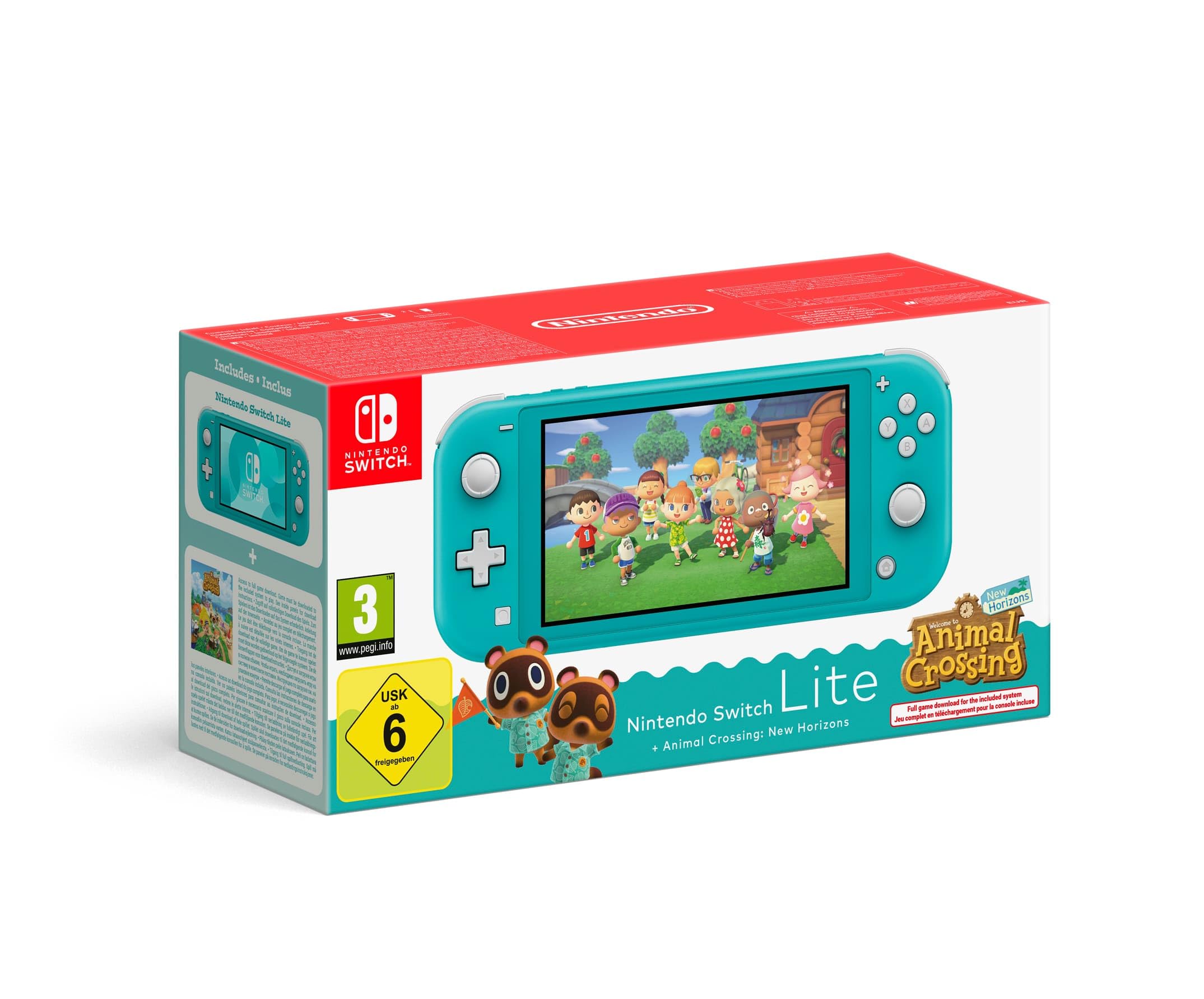 Nintendo Console Switch Lite + Animal Crossing: New Horizons (turchese)