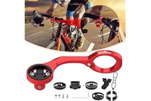 BIKOOCO Out Front Cycling Computer Mount - Garmin Bike Mount for Garmin Edge 200 500 510 520 800 810 820 1000 1030,Bike Computer Mount Compatible with Road Bike GPS Computer,Garmin,Combo