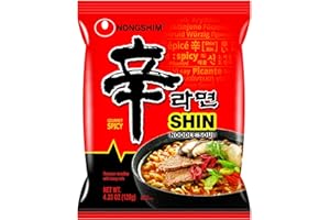 NongShim Shin Ramyun Noodle Soup, Gourmet Spicy, 4.2 Ounce (16 Pack)