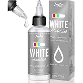 White Alcohol Ink for Epoxy Resin - 3.5oz/100ml Concentrated White Resin Pigment, Alcohol-Based Ink for Epoxy Resin Painting, Petri Dish Making, Resin Art - Epoxy Dye for Coaster, Yupo, Tumbler Making
