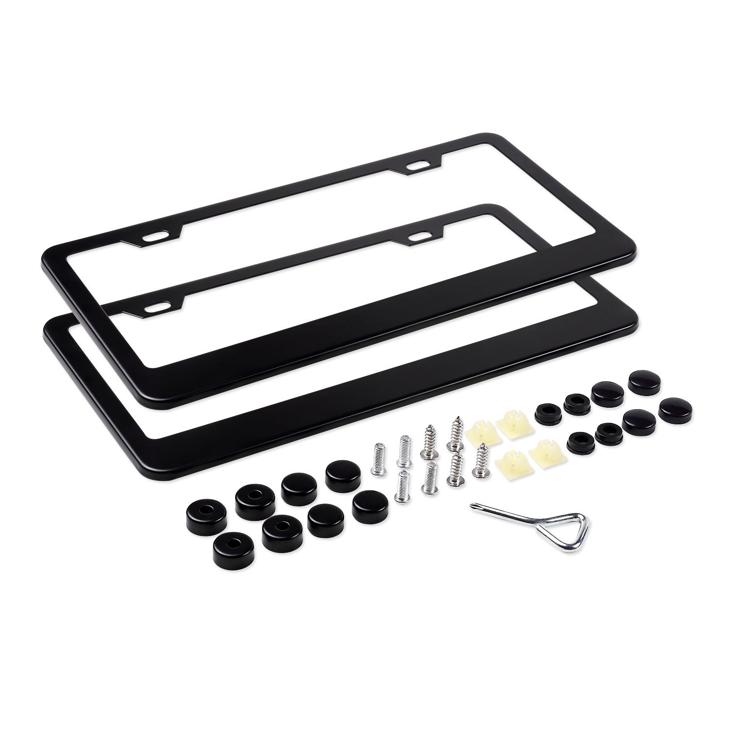 Lizber Universal License Plate Frame 2 Pieces U.S. License Plate