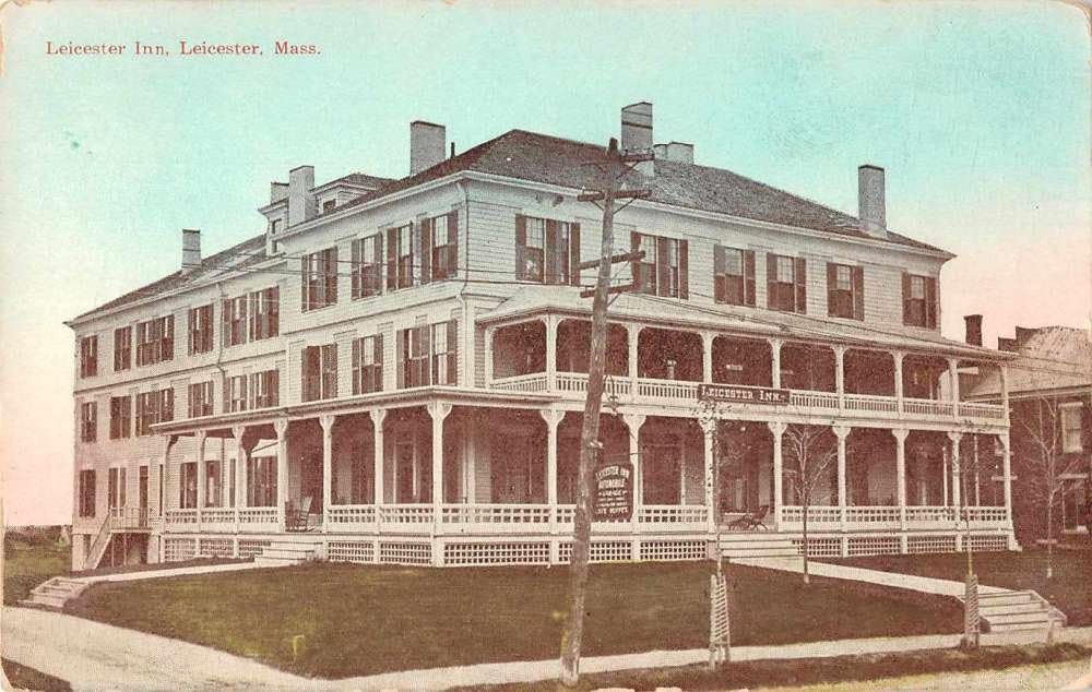 Leicester Massachusetts Leicester Inn Antique Postcard J56982 at Amazon
