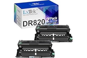 LxTek Compatible Drum Unit Replacement for Brother Drum DR820 DR-820 to use with Laserjet HL-L6200DW L5850DW HLL6200DW MFC-L5900DW MFC-L5700DW HL-L5200DW MFC-L6800DW (2 Pack, Black)