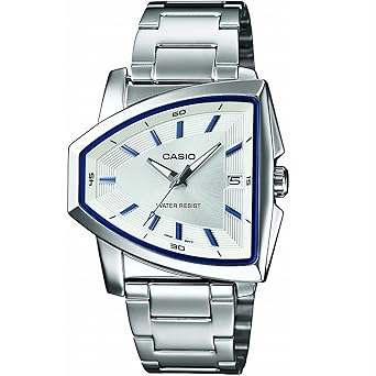 casio enticer analog white dial men's watch