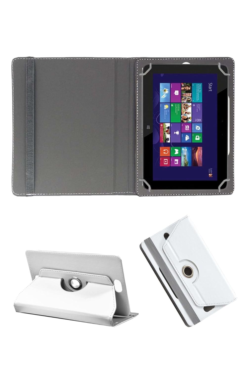 Hello Zone Exclusive 360 Rotating 8 Inch Flip Case Cover Book Cover For Dell Venue 8 Pro 5855 White Free Sim Adapter Kit Buy Hello Zone Exclusive 360 Rotating 8