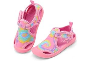 STQ Boys Girls Water Shoes Quick-Dry Slip on Beach Swim Pool Sandals(Toddler/Little Kid)