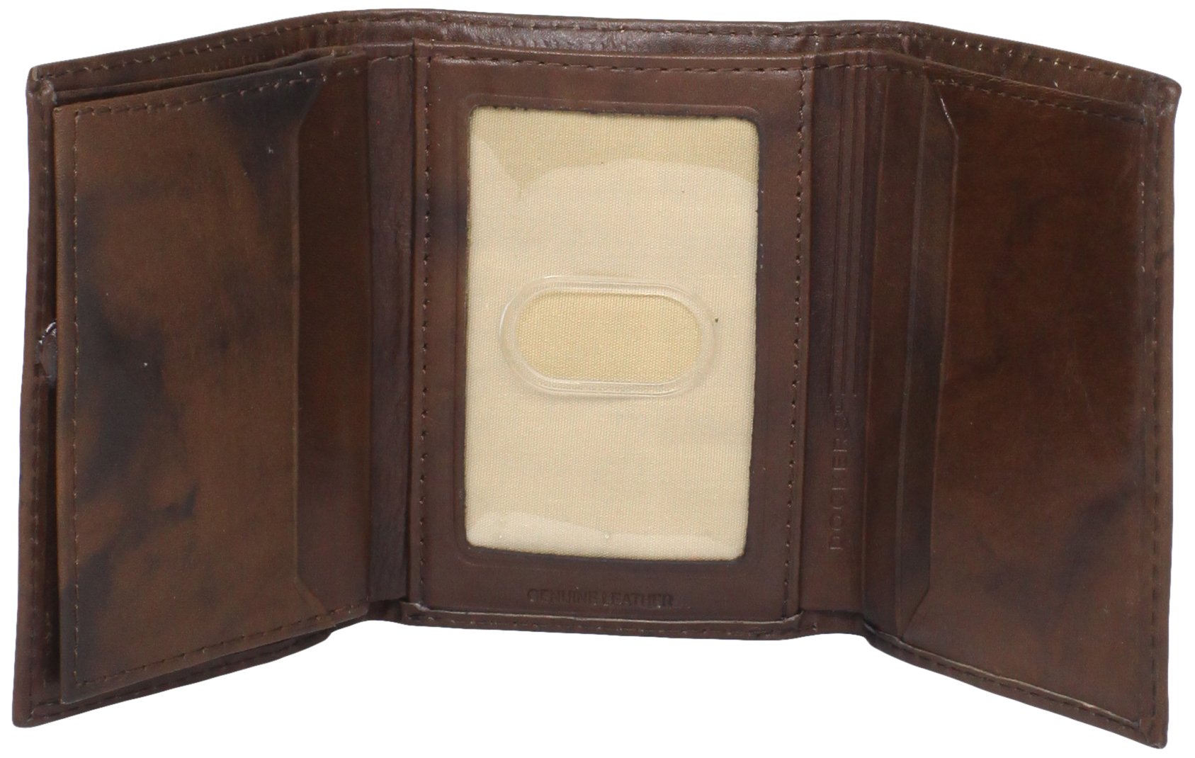 Dockers Men's Extra Capacity Trifold Wallet, Brown, One Size on Galleon