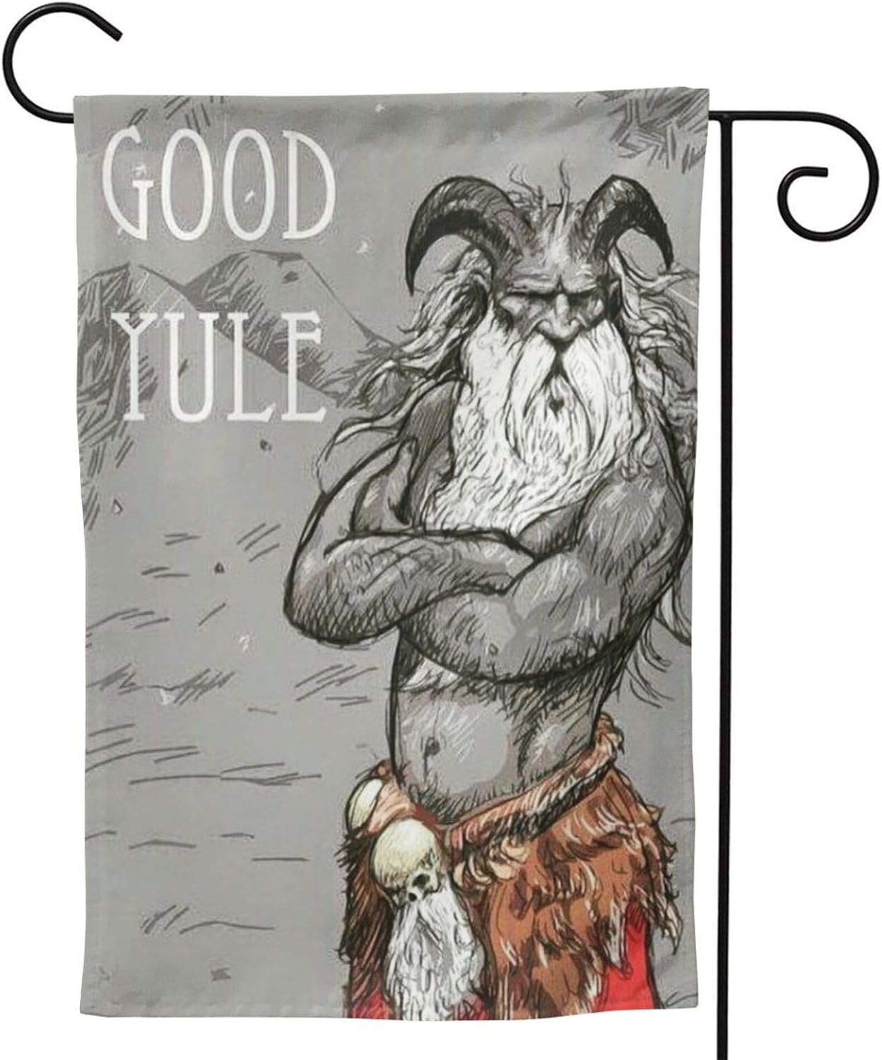 MINIOZE Yule Wicca Goat Santa Pagan Party Themed Flag