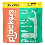 Plackers Micro Line Dental Floss Picks, Fold-Out