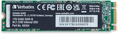 Verbatim Vi560 S3 M.2 SSD 1TB SATA III Internal Solid State Drive 560MBs
