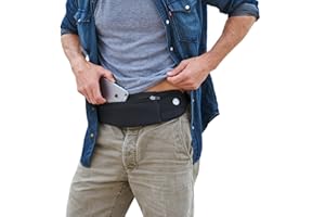 MIND AND BODY EXPERTS The Belt of Orion Running Belt & Slim Fanny Pack for Men & Women Anti-theft Passport Holder & Money Belt For Travel - Comfortable Phone Holder For Running, Hiking, & at the GYM - Travel 9"x4"