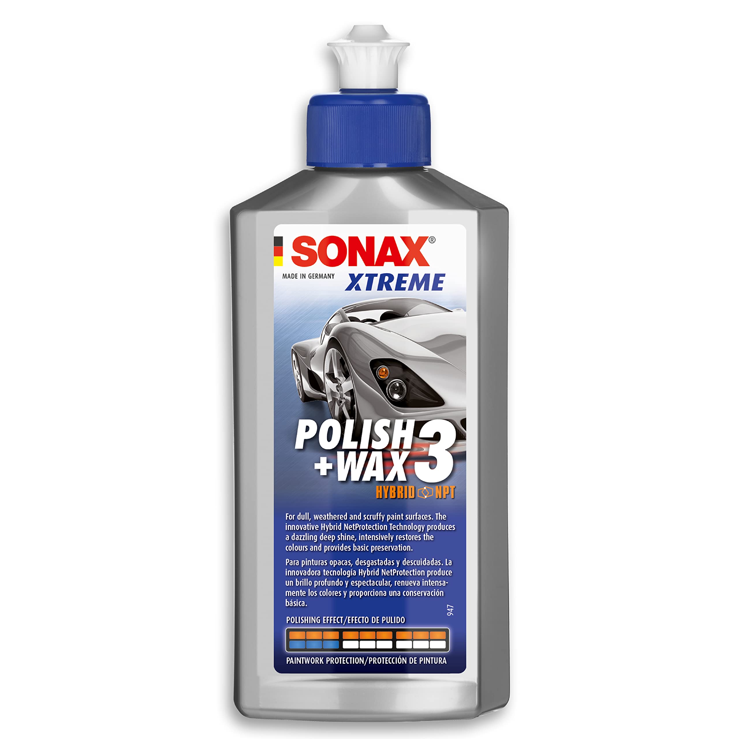 SONAX 1837503 X-treme Polish + Wax 3 Hybrid NPT 250 ml