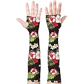 Bebila Gardening Sleeves for Women Farm UV Sun Protection Anti-Scratch Cooling Sleeves with Thumb Hole Arms Cover Outdoors