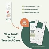 Naty Compostable Nappy Bags Easy Tie Handles 50 Count Fragrance Free view 2